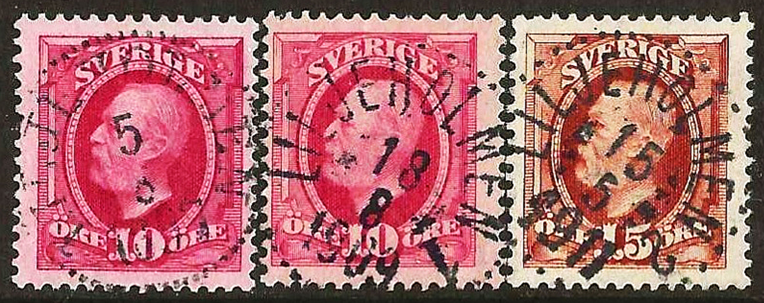 54 LILJEHOLMEN 5.8.1897 - 54 LILJEHOLMEN 1 18.8.1909 - 55 LIJEHOLMEN 2 15.5.1911 Postal 250++