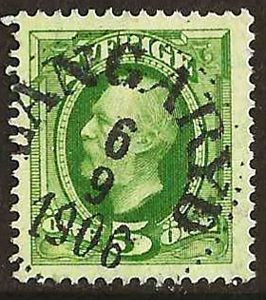52 LÅNGARYD 6.9.1906   Postal 100