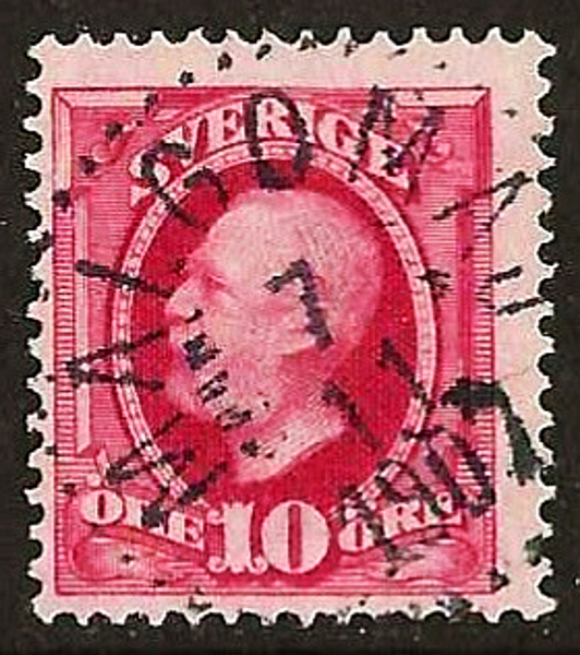 54 MALGOMAJ 7.11.1907 Postal 100