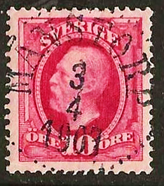 54 MÅNSTORP 3.4.1907 Prakt/Lyx Postal 150