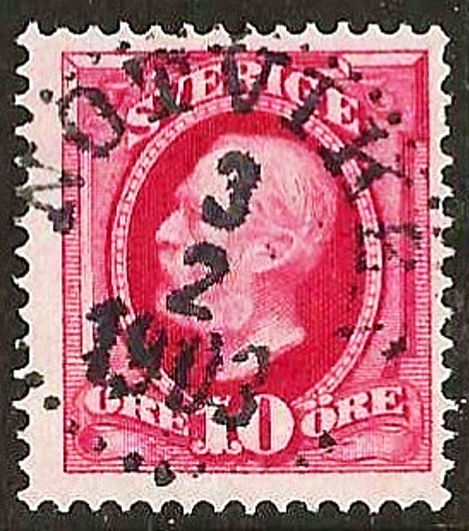 54 NOTVIKEN 3.2.1903 Postal 100