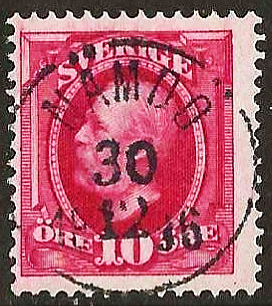 54 NÄMDÖ 30.12.1896 Prakt Postal 100