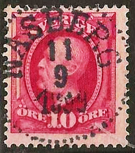 54 NÄSBERG 11.9.1899 Prakt Postal 125