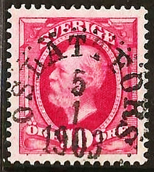 54 OSLÄTTFORS 5.1.1903 Prakt Postal 100
