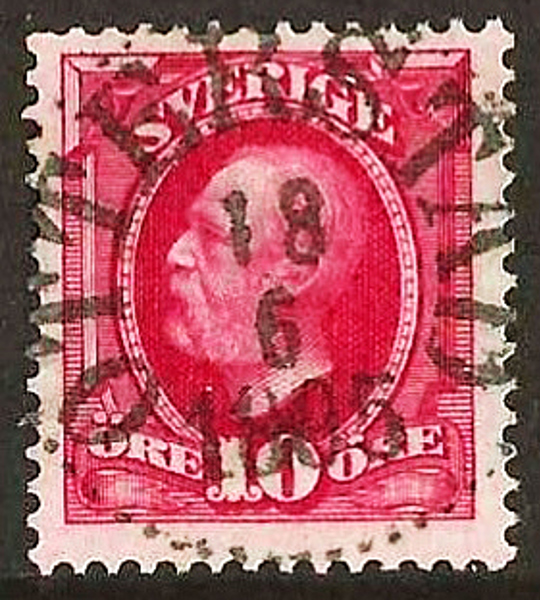 54 OTTERSTAD 18.5.1895 Prakt/Lyx Postal 100