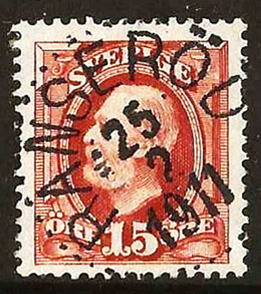 55 RANSERÖD 25.23.1911 Prakt Postal 800