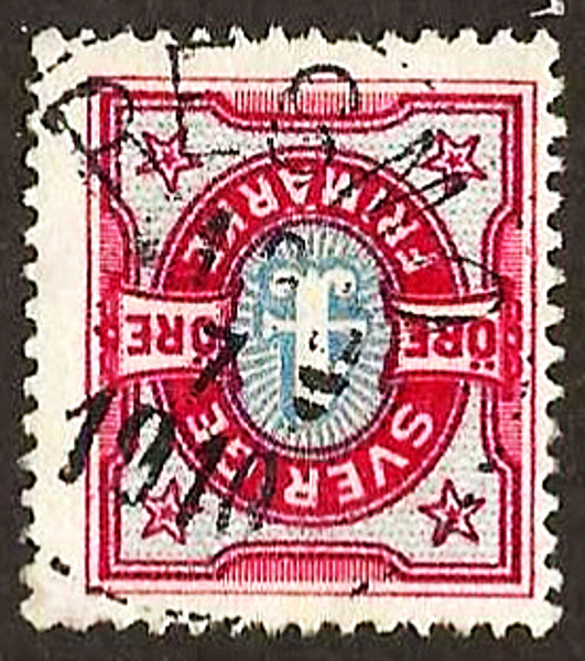 64 RESMO 1x.7.1910 omvänd Postal 250