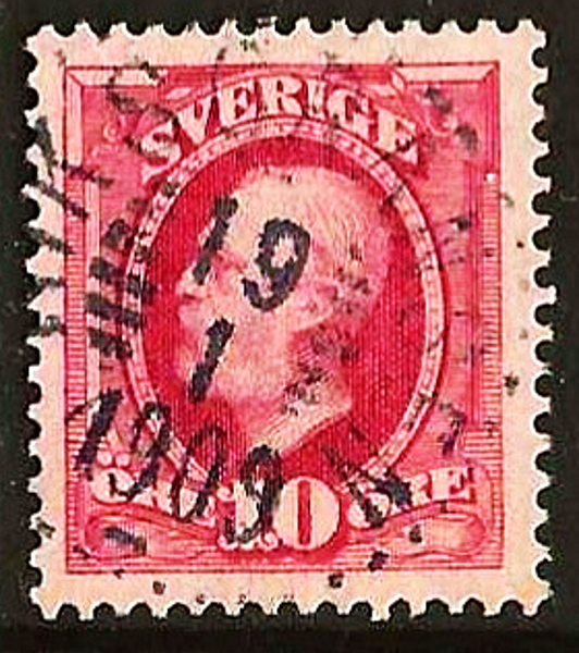 54 RIKSGRÄNSEN 19.1.1909 Postal 100