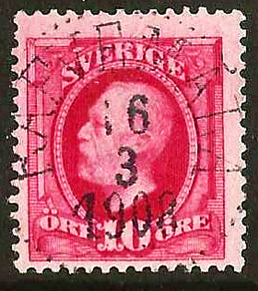 54 RÄFVEMÅLA 16.3.1908 Prakt/Lyx Postal 125