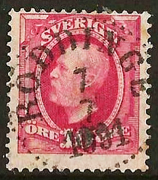 54 RÖDDINGE 7.7.1891 Postal 175