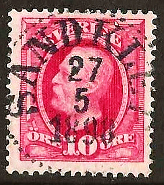 54 SANDKLEF 27.5.1898 Prakt Postal 150