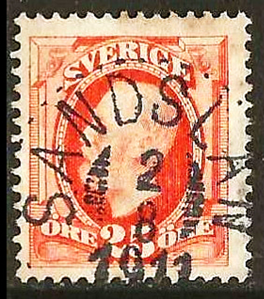 57 SANDSLÅN 2.8.1911 Postal 600