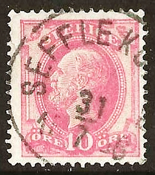 45 SEFFLE KÖPING 31.7.1886 Postal 300 - R5