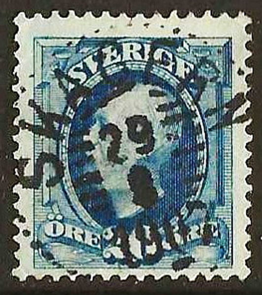 56 SKAGERN 29.8.1907 Prakt Postal 100