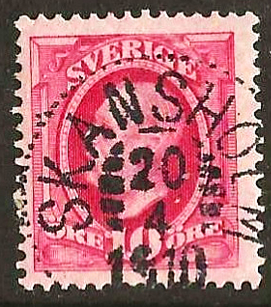 54 SKANSHOLM 20.4.1910 Postal 175