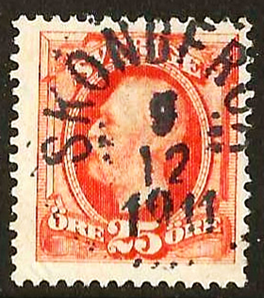 57 SKÖNBERGA 9.12.1911   Postal 100