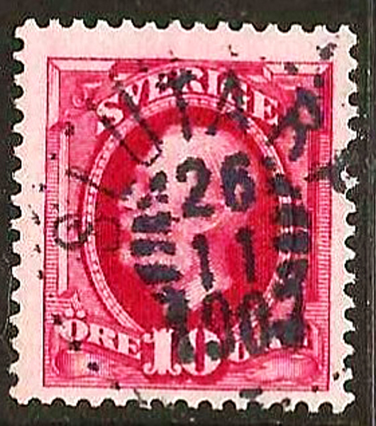 54 SLUTARP 26.11.1907 Postal 175