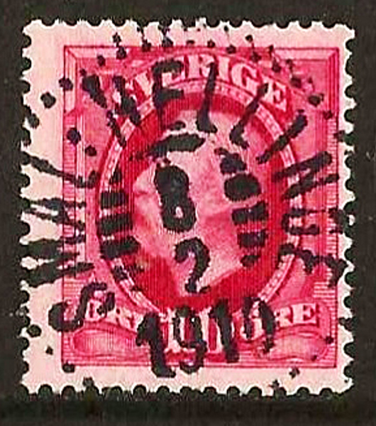 54 SMÅL: HELLINGE 8.2.1910 Prakt/Lyx Postal 175