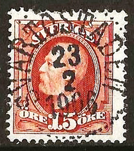 55 SVARTÖSTADEN 23.2.1906 Prakt/Lyx Postal 125