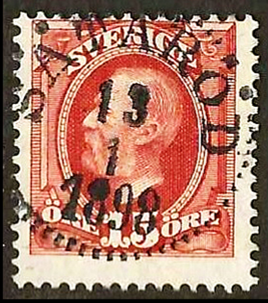 55 SÄTARÖD 13.1.1898 Postal 100