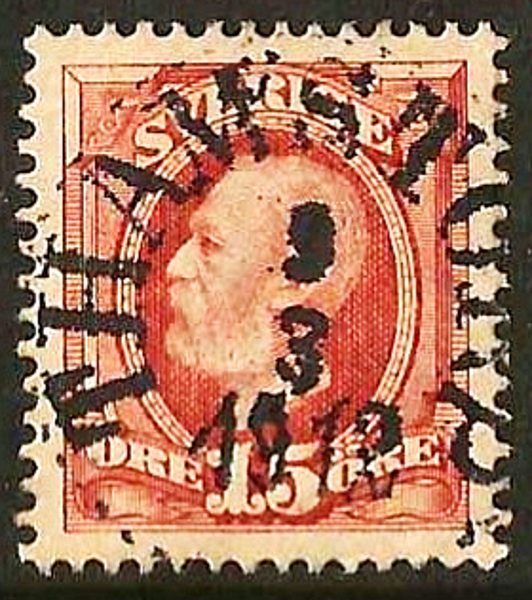 55 THAMSTORP 9.3.1912 Prakt Postal 125