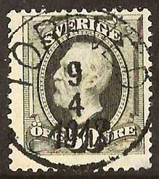 59 TORFVED 9.4.1912 Lyxstämpel Postal OII 3000