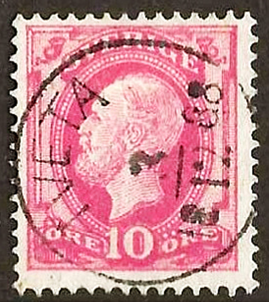 45 TVETA 3.12.1888 sidvänd Postal 175 - R5