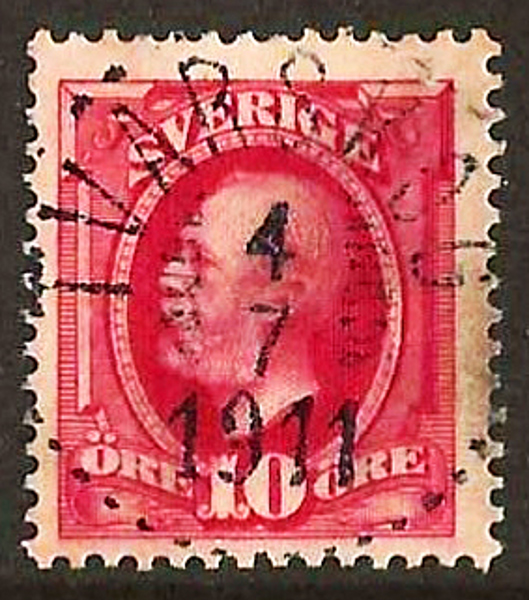54 TVÄRSKOG 4.7.1911 Lyx Postal 125