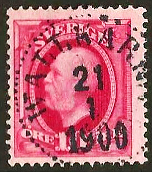 54 WALLKÄRRA 21.1.1900   Postal 100