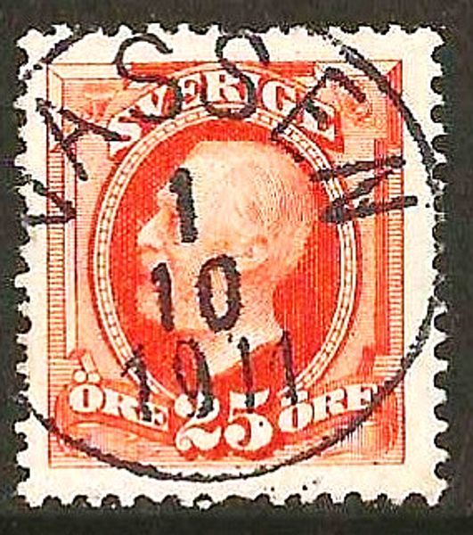 57 VASSEN 1.10.1911 Prakt Postal 500