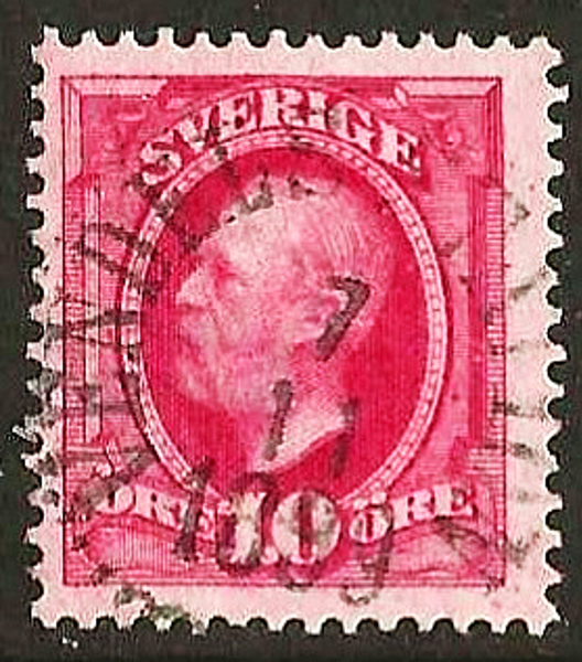 54 VENDELS STATION 7.11.1899  Prakt  Postal 125