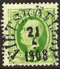52 VIDTSKÖFLEBY 21.4.1908  Prakt  Postal 100