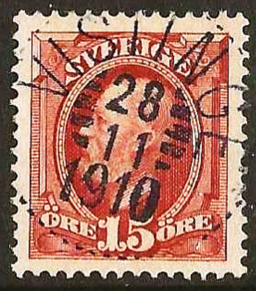 54 VISTINGE 28.11.1910    Postal 175
