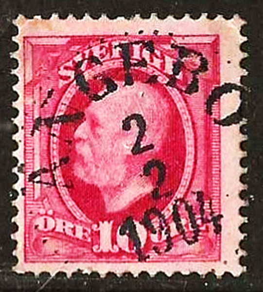 54 ÄNGEBO 2.2.1904 Postal 100