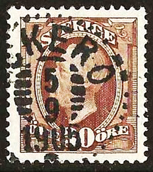 58 ÖCKERÖ 5.9.1905 Postal 100