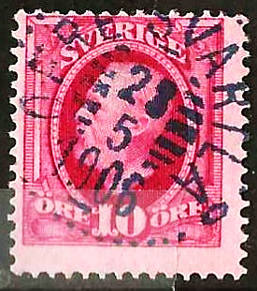54 ÖFRE SVARTLÅ 23.5.1906 Postal 125