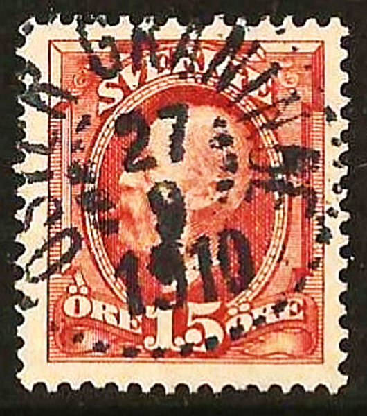 55 ÖSTER GRANINGE 27.9.1910 Postal 100