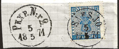 9 SÄFSJÖ 5.5.1871 Postal 250