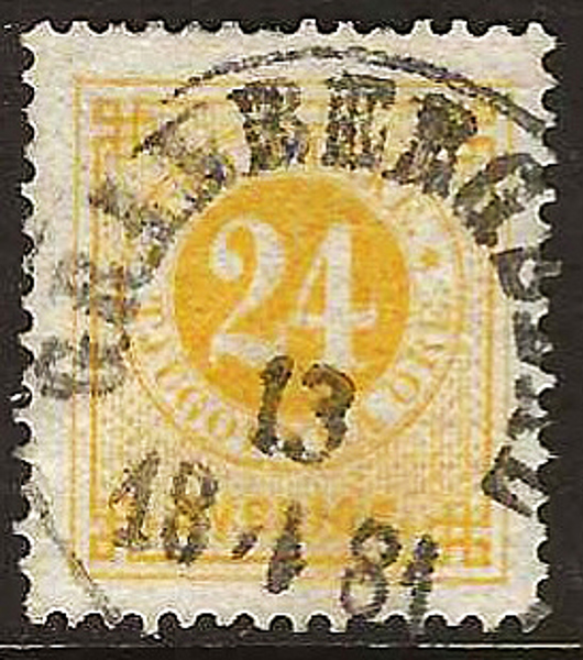 34 GRANBERGSDAL 13.4.1881 Postal100