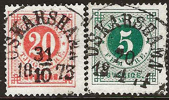 22 & 19 OSKARSHAMN 31.10.1873 & 20.4.1874