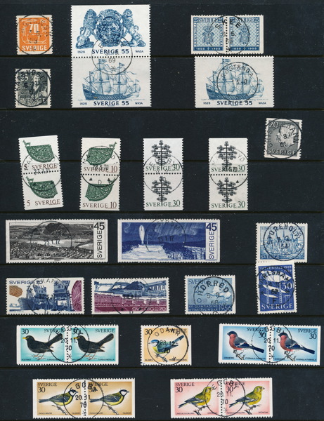 Ca 80 st prakt/lyxstämplar 1960 -70-tal, inkl. flera BB-par