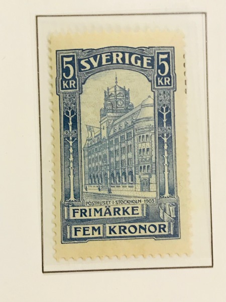 SVERIGE Ostämplad/postfrisk samling 1886 - 1990 i fyra KABE-album