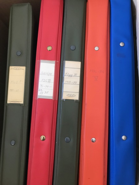 FLYG Första flyg/sista flyg. Samling i fem album 1949 - 1992, > 570 försändelse