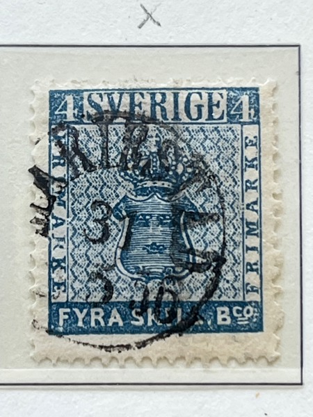 SVERIGE Stämplad samling 1855-1972 i album med fickor