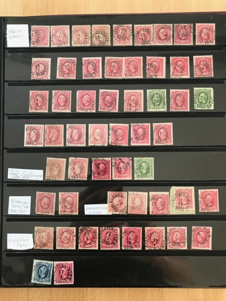 STÄMPLAR Dubblettsamling Järnväg I och PKXP i Lindner insticksalbum