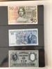 Samling sedlar 5  kr till 100 kr 