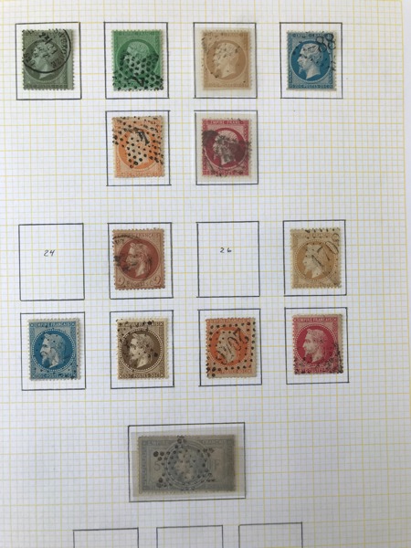 FRANKRIKE. Samling o/**/* 1852 - 1982 i tre album