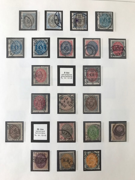 DANMARK. Mest stämplad samling 1851 - 2004 i album med fickor