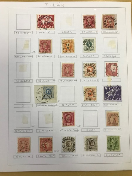 ORTSSTÄMPLAR. Samling T-län (Örebro län) med ca 195 ex, Ringtyp - 1970-tal inkl. flera prakt/lyxstämplar!