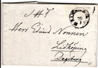 BÅGSTÄMPEL. Brev stämplat RAMUNDEBODA 20.1.1838